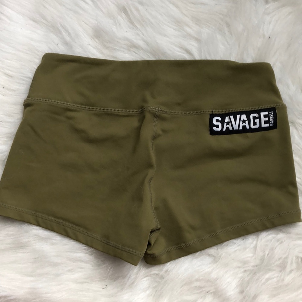 Savage Barbell Army Green Shorts